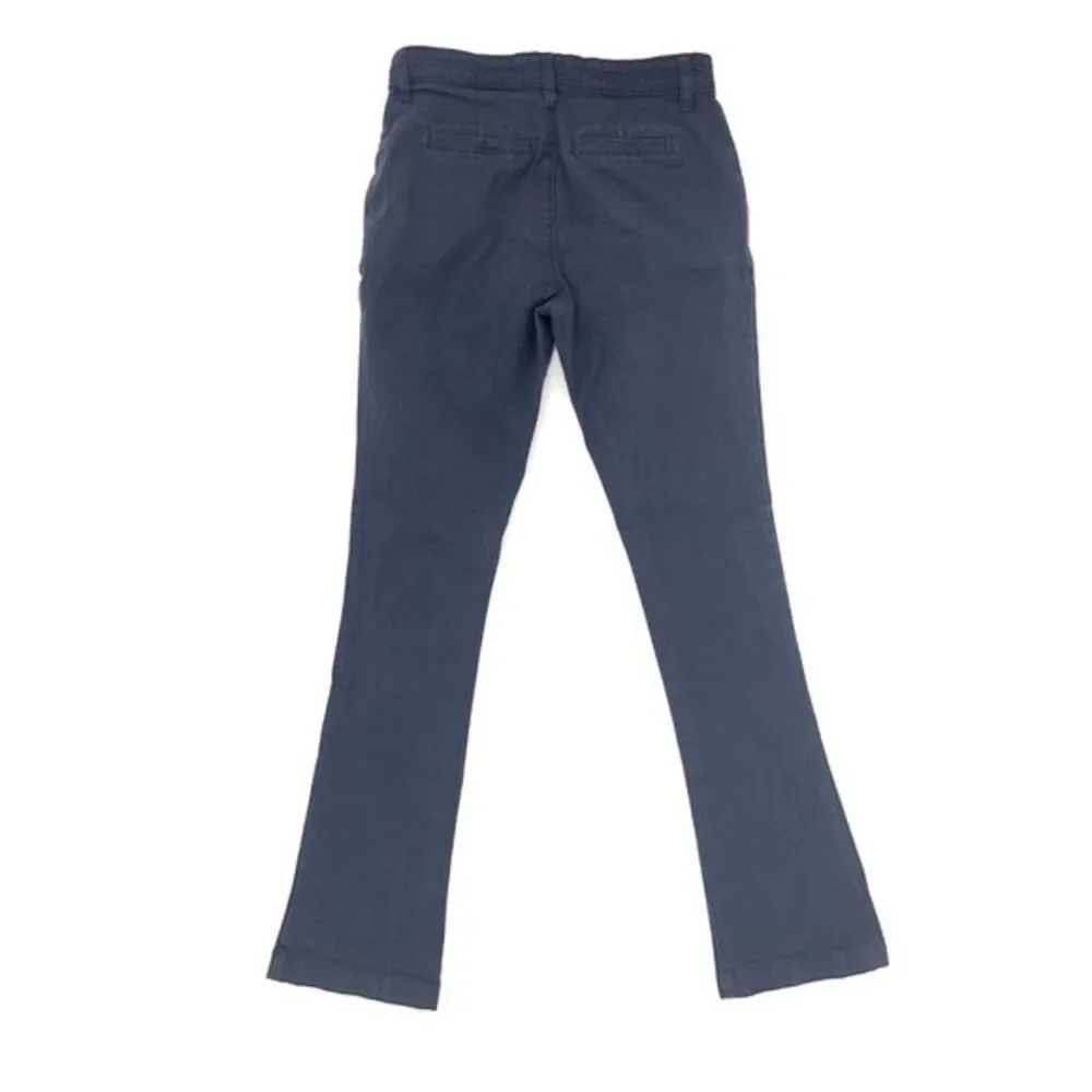 Old Navy Navy Blue Twill Boot Cut Adjustable Waist Girl's Pants Size 14 Slim‎